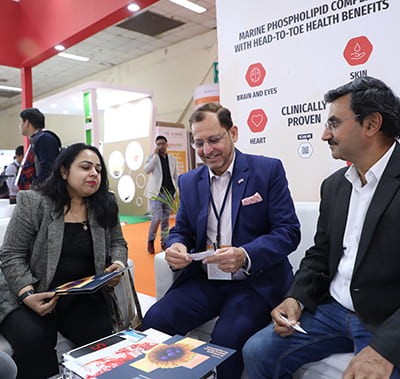 visitors networking at Vitafoods India