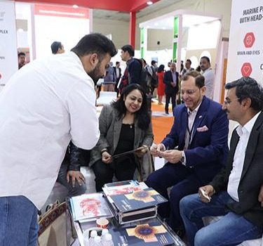 Attendees networking at Vitafoods India 